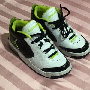 neon green Jordan’s